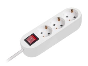 Prelungitor Safer PS-3X3S - Fiabilitate și Performanță 1 Prelungitor cu 3 prize, 3m, cablu 3x1.5mm, intrerupator, alb, Safer PS-3X3S. Fiabilitate si performanță