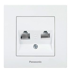 Priza Date CAT5E RJ45 + Priza Telefon RJ11, Karre Plus Panasonic P-KPCAL+TP. Fiabilitate si performanță – ofertă, preț și specificații