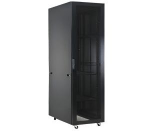 Rack 22U, 19 inch, montaj pe podea, cu roti, usa sticla, 600x 800, Safer RACK22U6080-FLOOR. Fiabilitate si performanță