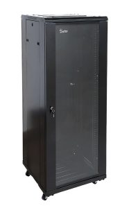 Rack 37U, 19 inch, montaj pe podea, Safer RACK37U6080-FLOOR 1 Rack 37U, 19 inch, montaj pe podea, cu roti, usa sticla, 600x800, Safer RACK37U6080-FLOOR. Fiabilitate si performanță