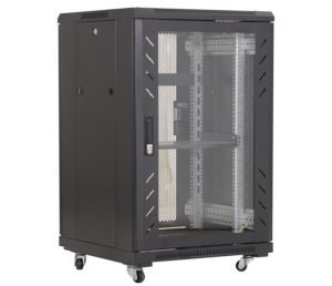 Rack podea 19", 27U, 600x800, metalic, negru, usa din sticla securizata, Asytech, ASY-27U-6080E. Fiabilitate si performanță