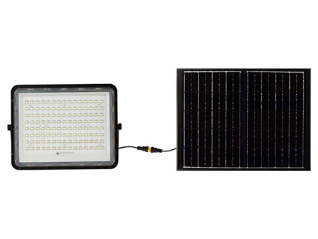 Reflector LED cu panou solar 20W, 1800lm, culoare lumina alb rece, IP65, telecomanda, aluminiu negru, V-Tac SKU-7827. Fiabilitate si performanță 1 Reflector LED cu panou solar 20W
