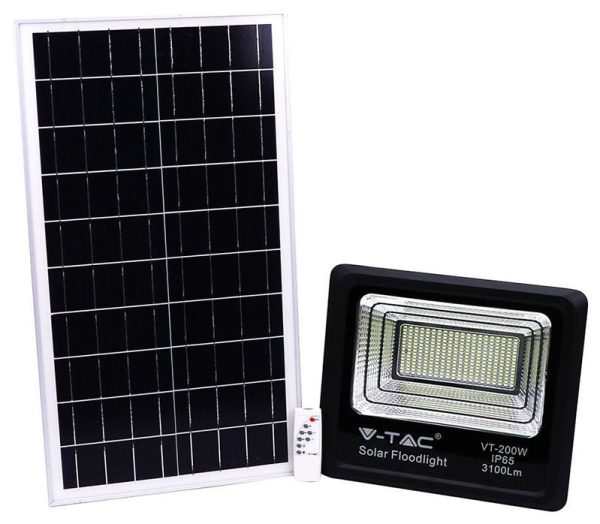 Reflector LED cu panou solar