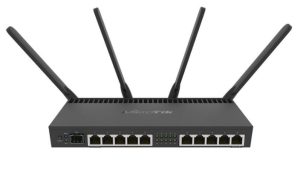 Router wireless dualband Gigabit 10 porturi + 1 SFP MikroTik RB4011IGS+5HACQ2HND-IN. Fiabilitate si performanță