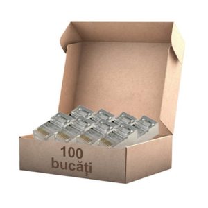 Set 100 buc x Mufa RJ45 UTP/ FTP CAT5E