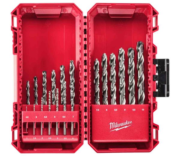 Set 19 burghie metal HSS Ground DIN338 THUNDERWEB Milwaukee