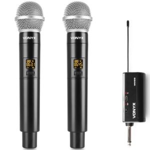 Set 2 microfoane wireless UHF Vonyx WM552
