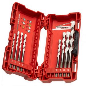 Set 8 burghie Milwaukee multimaterial cu coada hex