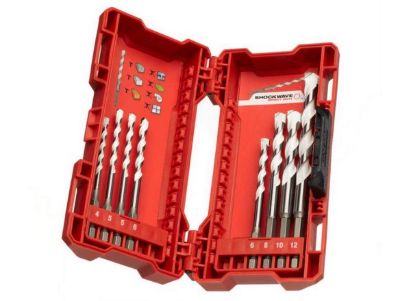 Set 8 burghie Milwaukee multimaterial cu coada hex