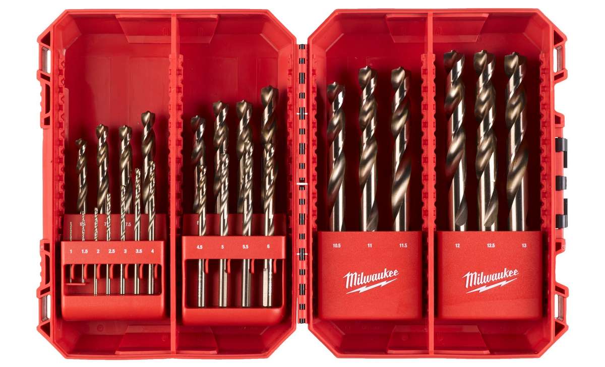Set burghie Milwaukee HSS-G Cobalt, 25 piese, 1-13 mm, aliaj cobalt, unghi 135 grade, pentru otel inoxidabil, 4932493868. Fiabilitate si performanță 1 Set burghie Milwaukee HSS-G Cobalt