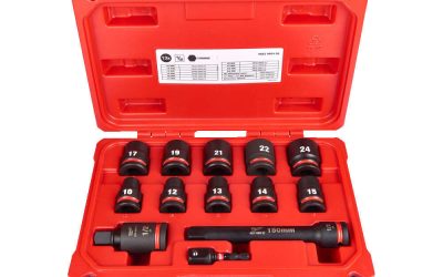 Articole 2 Set chei tubulare Milwaukee Shockwave Impact Duty 1/2 inch, 13 buc