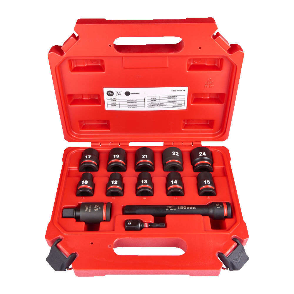 Set chei tubulare Milwaukee Shockwave Impact Duty 1/2 inch, 13 buc, 10-24mm, imbinare universala 15 grade, 4932480456. Fiabilitate si performanță 1 Set chei tubulare Milwaukee Shockwave Impact Duty 1/2 inch, 13 buc, 10-24mm, imbinare universala 15 grade, 4932480456. Fiabilitate si performanță – ofertă, preț și specificații