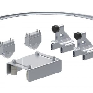 Set feronerie culisare 90 de grade curba 1M
