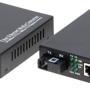 Set mediaconvertor RX+TX Single Mode 100Mb/s 25Km