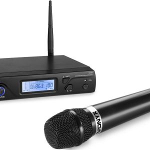 Set receptor UHF 16 canale si microfon wireless Vonyx WM61