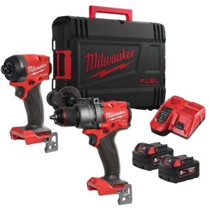 Set scule Milwaukee M18 FPP2A3-502X pentru gaurit si insurubat
