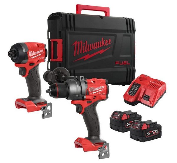 Set scule Milwaukee M18 FPP2A3-502X pentru gaurit si insurubat