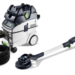 Set slefuitor cu gat lung si aspirator Festool PLANEX LHS 2-M 225 EQ/CTM 36-Set