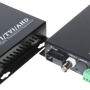 Set transmisie 1 canal video AHD/CVI/TVI + 1 RS485  pe fibra optica 20KM - 1080P OVH-1D/SC