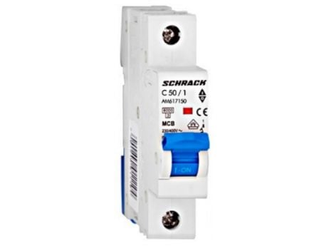 Siguranta automata modulara 6kA, C50A Schrack AM617150. Fiabilitate si performanță 1 Siguranta automata modulara 6kA