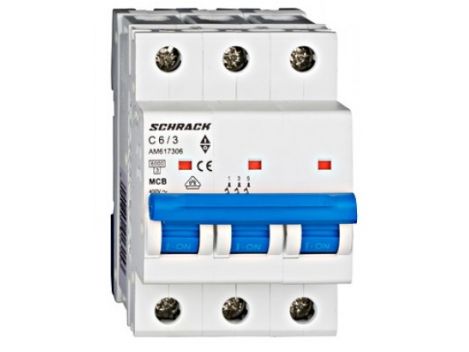 Siguranta automata tripoalara 6A 6kA Schrack. Fiabilitate si performanță 1 Siguranta automata tripoalara 6A 6kA Schrack