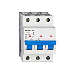 Siguranta automata tripolara C25A 6kA SCHRACK