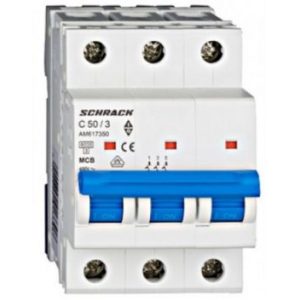 Siguranta automata tripolara C50A 6kA Schrack