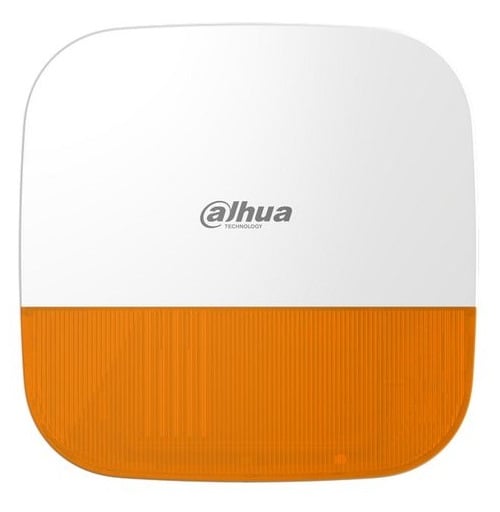 Sirena wireless de exterior Dahua, 12VDC, 110dB, IP65, ARA13-W2(868)-YELLOW. Fiabilitate si performanță 1 Sirena wireless de exterior Dahua