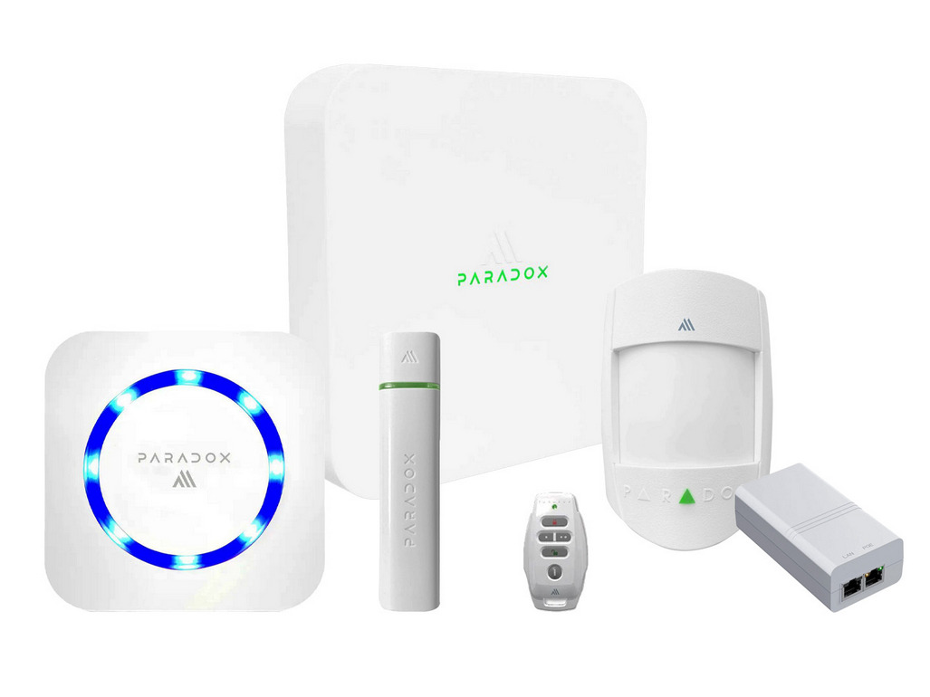 Sistem alarma wireless de interior Paradox KIT M1, 100 zone, 868MHz, centrala hibrida, detector PIR, contact magnetic, sonerie, injector, telecomanda. Fiabilitate si performanță 1 Sistem alarma wireless de interior Paradox KIT M1