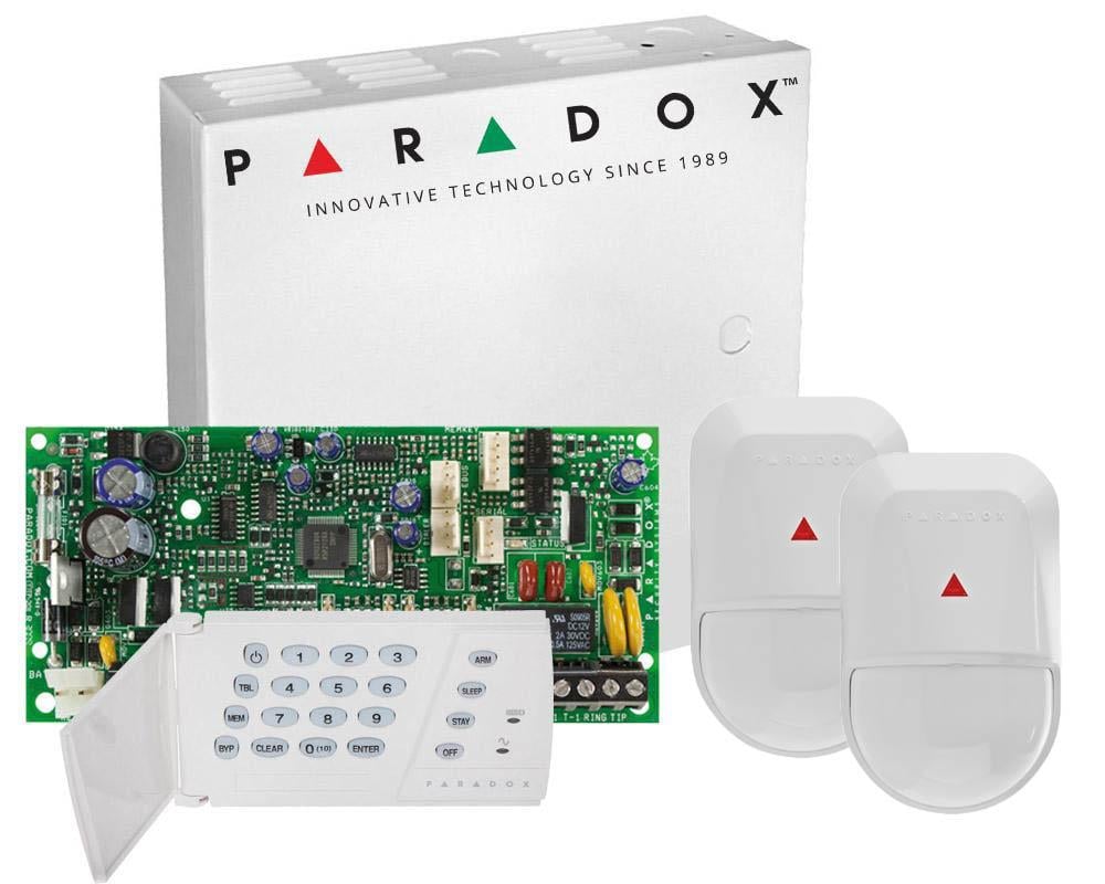 Sistem de alarma 2 zone Paradox SP4000 cu tastatura LED si 2 detectori NV5. Fiabilitate si performanță 1 Sistem de alarma 2 zone Paradox SP4000 cu tastatura LED si 2 detectori NV5