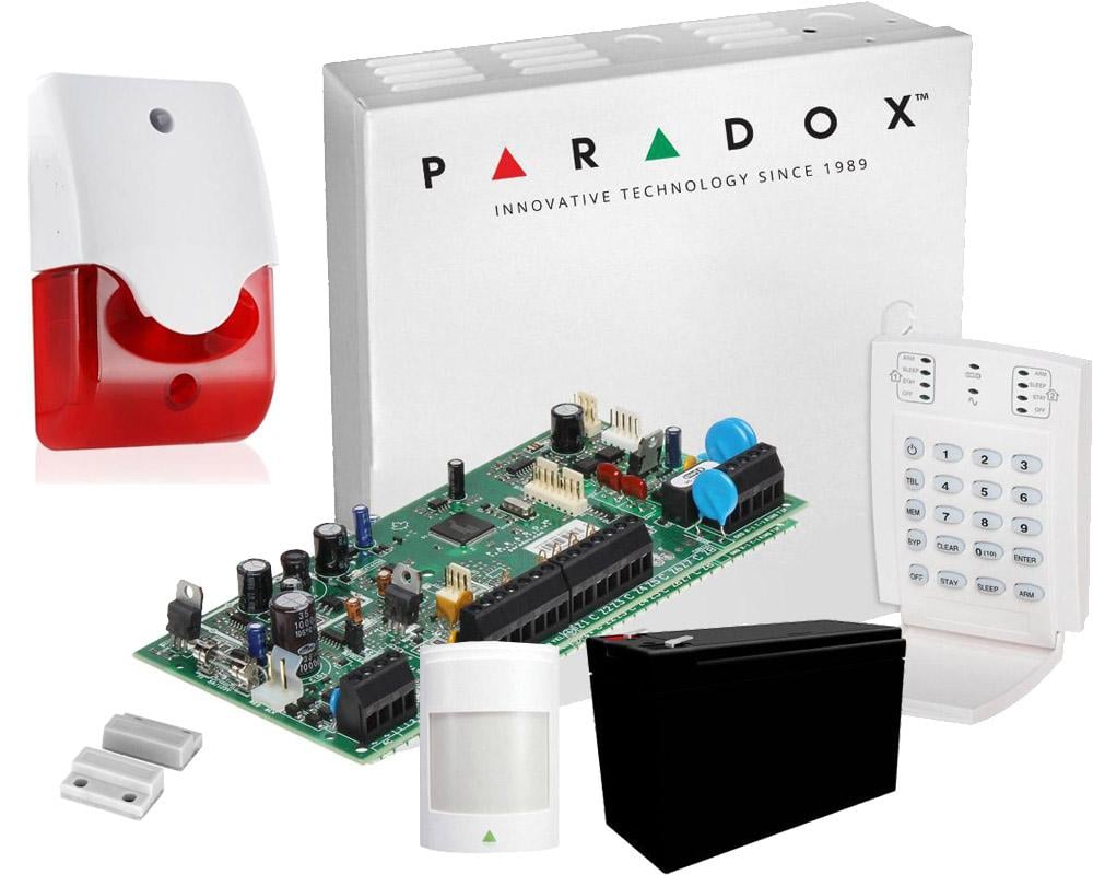 Sistem de alarma Paradox 2 zone cu sirena de interior. Fiabilitate si performanță 1 Sistem de alarma Paradox 2 zone cu sirena de interior
