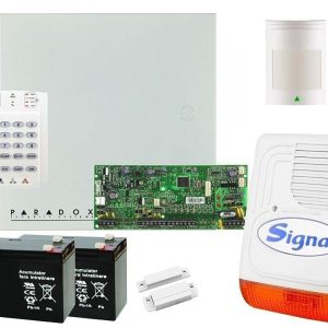 Sistem de alarma Paradox SP 5500 cu 5 zone si sirena de exterior KIT S5 EXT