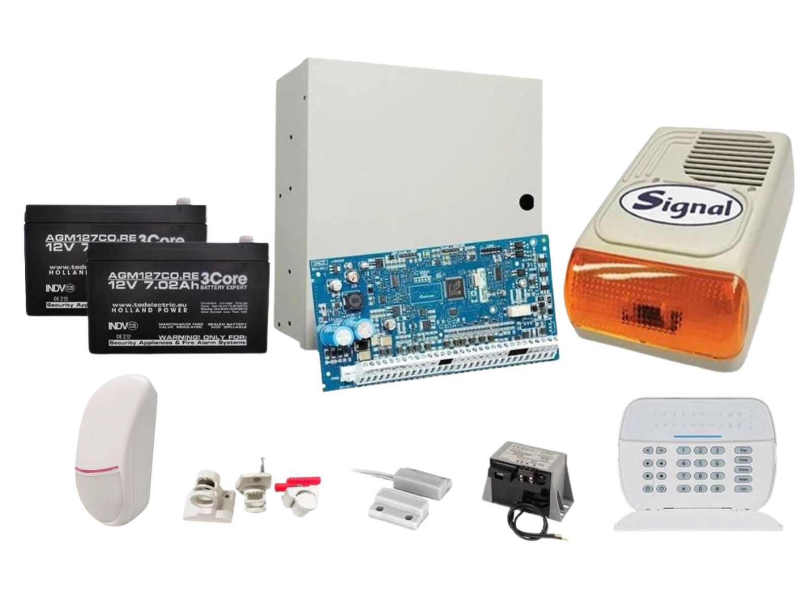 Sistem de alarma cablat DSC LED cu doua elemente de detectie, de exterior Kit NEO2016LED EXT. Fiabilitate si performanță 1 Sistem de alarma cablat DSC LED cu doua elemente de detectie