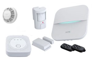 Sistem de alarma wireless Heyi, 4 zone, Android/iOS, PSTN, TCP/IP HY-W21-FG. Fiabilitate si performanță