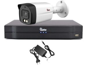 Sistem Supraveghere 1 Camera Exterior FULL HD - Safer KIT1EXTFHD 1 Sistem supraveghere 1 camera exterior FULL HD, LED alb 40m, DVR 4 canale, Safer KIT1EXTFHD. Fiabilitate si performanță
