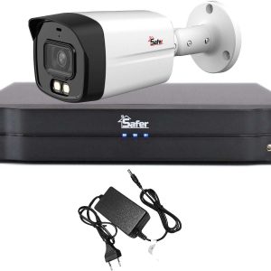 Sistem supraveghere 1 camera exterior FULL HD, LED alb 40m, DVR 4 canale, Safer KIT1EXTFHD. Fiabilitate si performanță – ofertă, preț și specificații