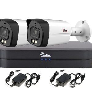 Sistem supraveghere 2 camere exterior 5 MP