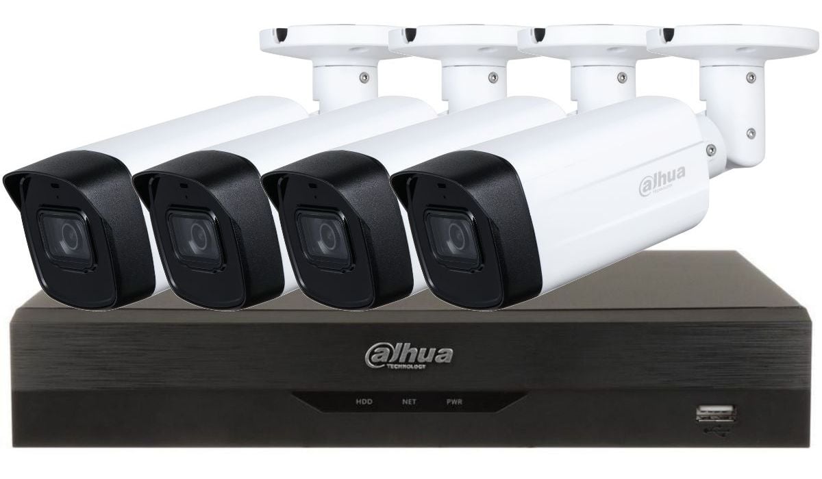 Sistem supraveghere 4 camere exterior, Microfon, 2MP FULL HD, IR 80m, IP67, lentila 3.6mm, KIT4EXT80IRD-A. Fiabilitate si performanță 1 Sistem supraveghere 4 camere exterior
