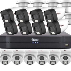 Sistem supraveghere mixt 16 camere rezolutie 2MP Full HD