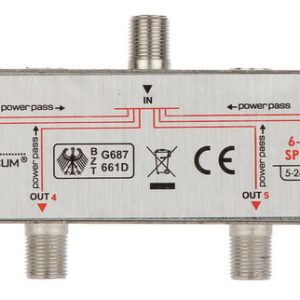 Splitter video 1 IN- 6 OUT