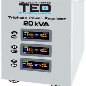 Stabilizator de tensiune pentru curent AC Trifazat cu servomotor