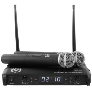 Statie cu 2 microfoane UHF wireless