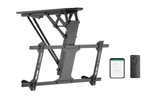Suport monitoare de tavan, motorizat, cu telecomanda, aplicatia Tuya, 32-70 inch, max.35kg, Blackmount SUPLCD-BM-ML60AI. Fiabilitate si performanță