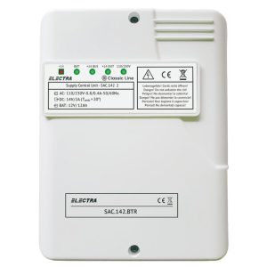 Sursa de alimentare Electra, 110/230V AC, 14V DC/2A, carcasa ABS ignifugat, spatiu baterie 12V/12Ah, SAC.142.BTR. Fiabilitate si performanță – ofertă, preț și specificații