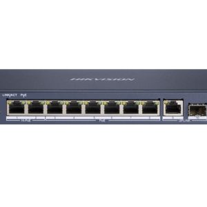 Switch 10 porturi, Hikvision DS-3E0510HP-E, 6x Poe Gb, 2x Hi-PoE Gb, 1x RJ45 Gb, 1x SFP, pana la 120W, Watchdog. Fiabilitate si performanță – ofertă, preț și specificații