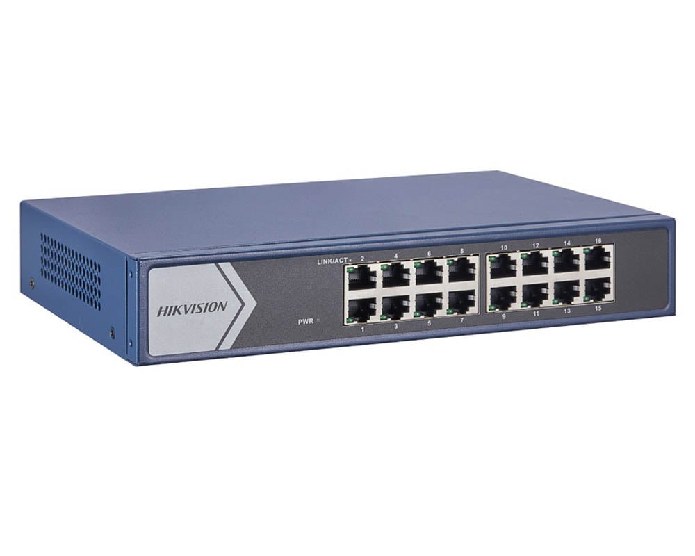 Switch 16 porturi Gigabit Smart HIKVISION DS-3E1516-EI. Fiabilitate si performanță 1 Switch 16 porturi Gigabit Smart HIKVISION DS-3E1516-EI
