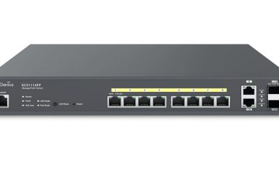 Switch 8 porturi Gigabit PoE+, 130W EnGenius ECS1112FP