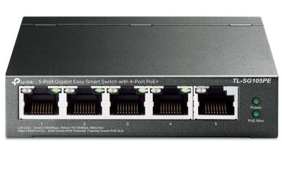 Articole 5 Switch Gigabit PoE+ 4 porturi TL-SG105PE – Performanță și Fiabilitate