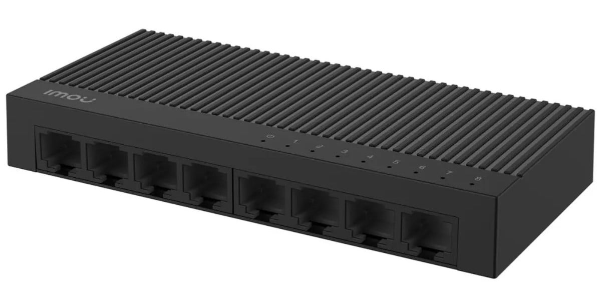 Switch IMOU Ethernet cu 8 porturi RJ45, Plug and Play, 5VDC, 1A, LED, montare pe perete, SF108C. Fiabilitate si performanță 1 Switch IMOU Ethernet cu 8 porturi RJ45