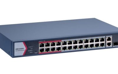 Switch PoE 24 porturi Hikvision DS-3E1326P-EI/M – Performanță și Fiabilitate